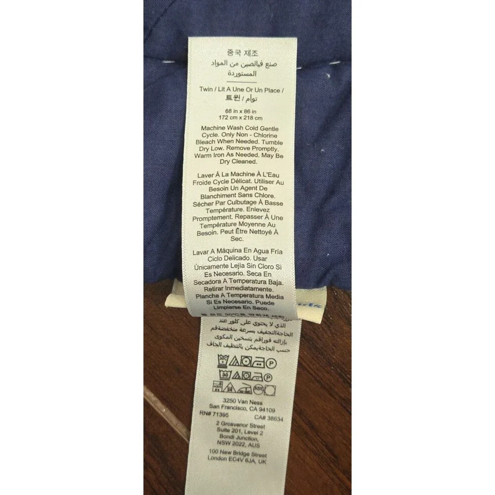 Pottery Barn Kids Boys Twin Size Jax Construction Quilt 100% COTTON EUC LUXURY